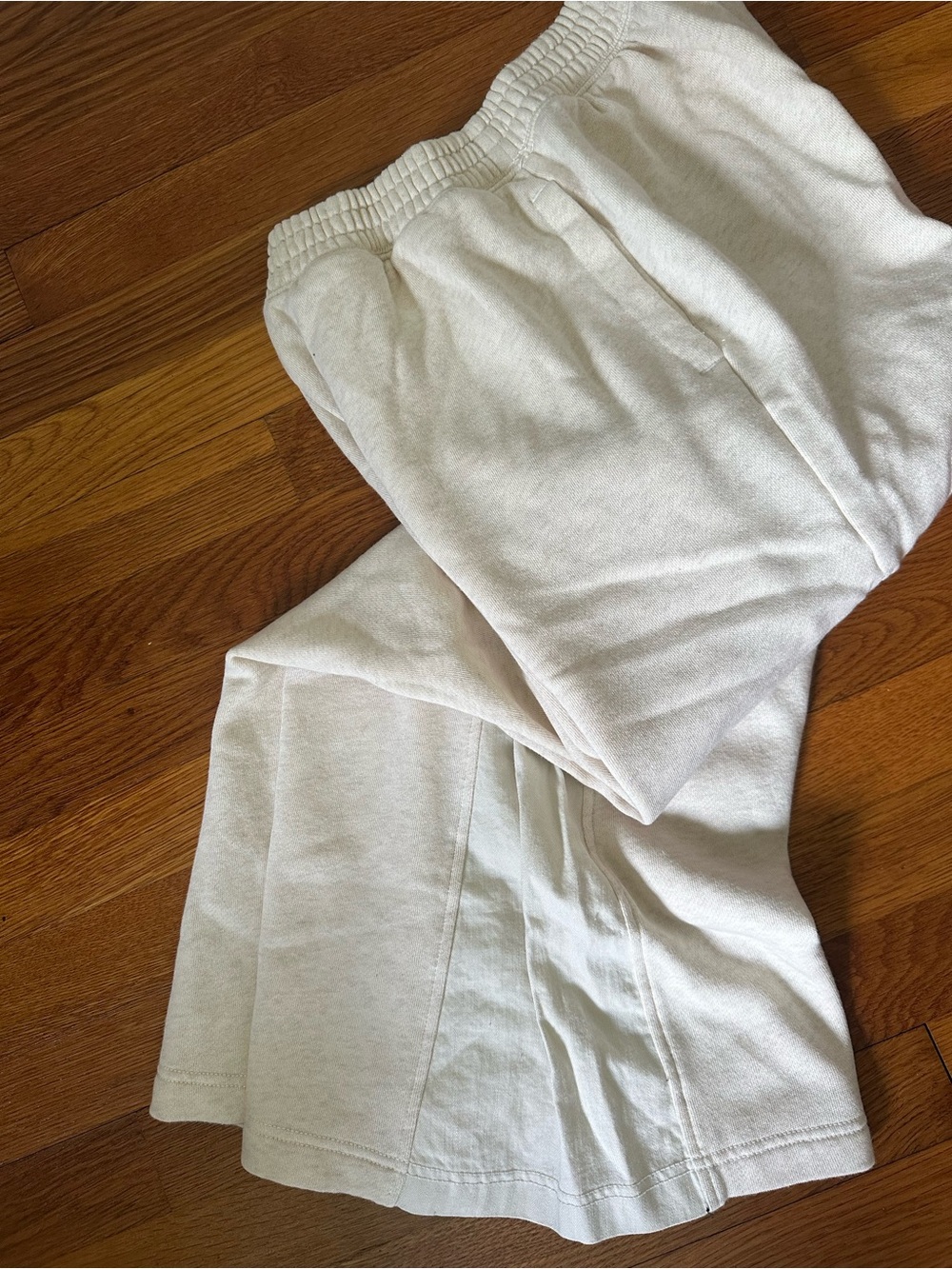 Aerie Women's Wide-Leg Lounge Pants - Cream, small short